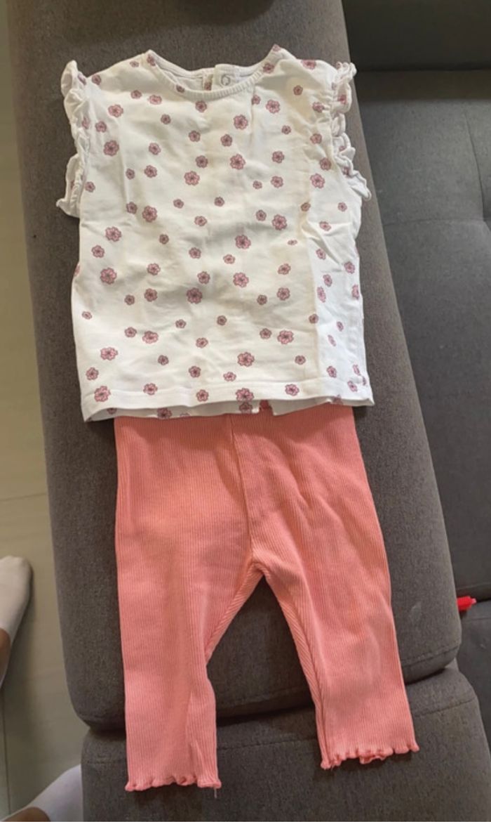 Lot de 3 ensemble été fille en 6 mois