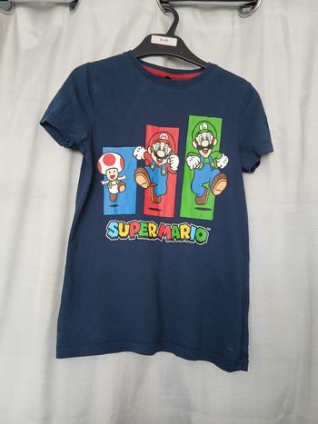 T shirt manches courtes Super Mario 10 ans