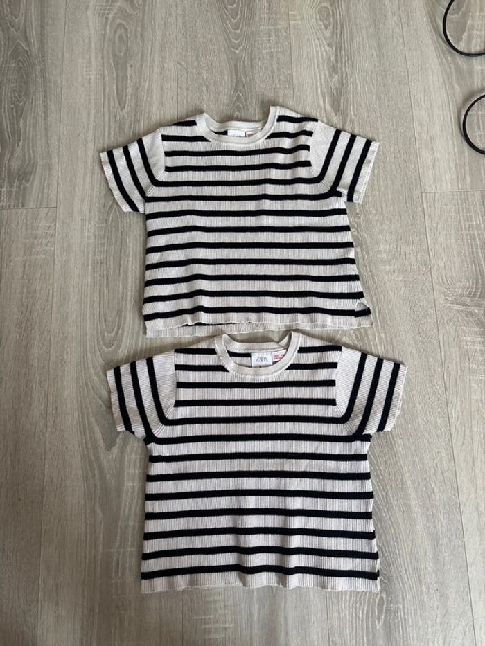 Lot de 2 T-shirt filles Zara taille 5 ans