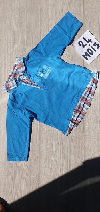 Maillot t-shirt polo 23mois garçon