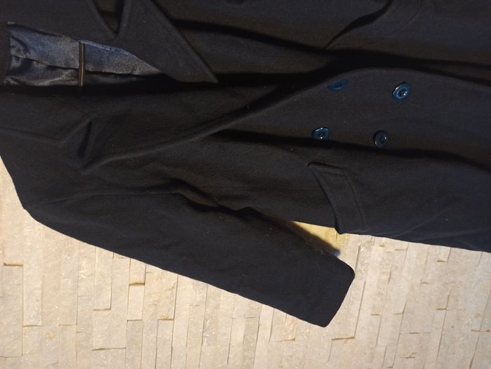 Caban Manteau Manches 3/4 Fedora Bleu Femme Taille 40 - photo numéro 4