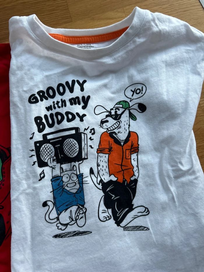 Kiabi - lot de 2 t-shirt manches courtes garçon - 5 ans - photo numéro 5