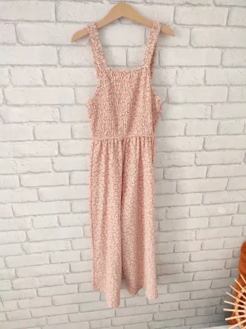 Combinaison Zara – Imprimé Liberty rose & crème – 7 ans