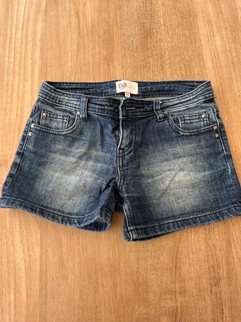 Short en jean foncé 