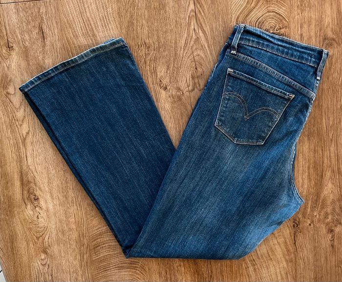 Jean/pantalon bleu Levi's 515 Bootcut/flare/évasé, femme, taille : W 31 (40 taille française) - photo numéro 3