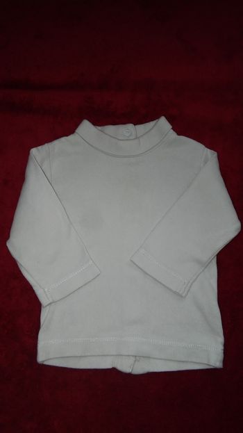 Sous pull bleu clair 6 mois garçon Kitchoun