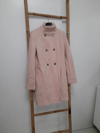 Manteau rose en laine Promod taille 36