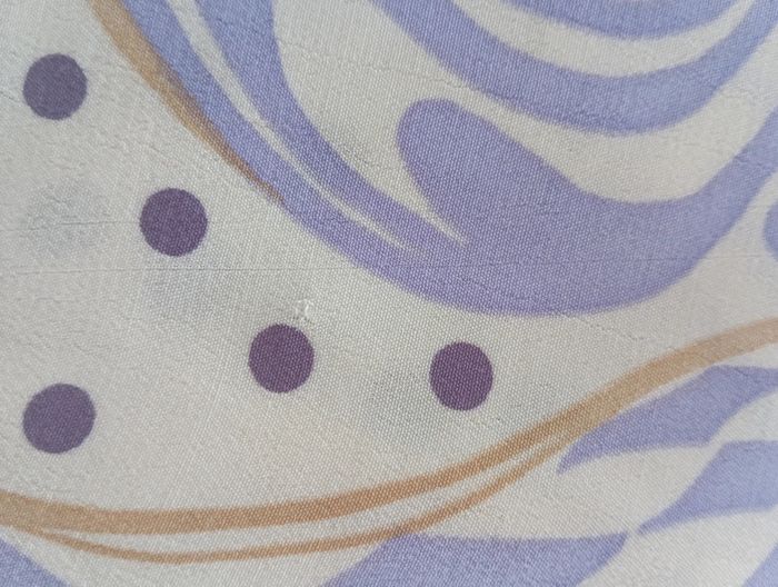 Chemise longue écrue et violette en viscose taille 42 - photo numéro 9