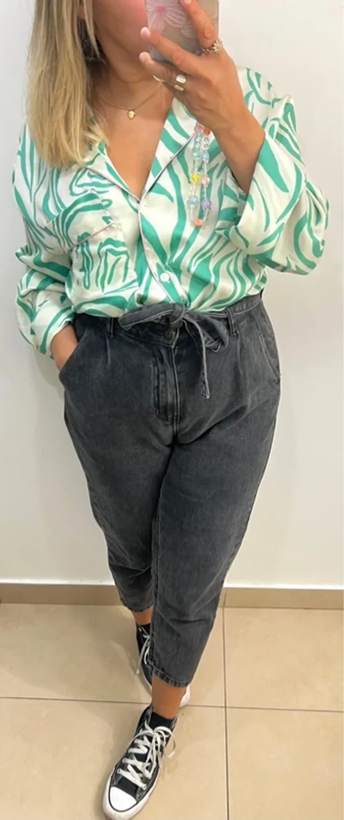 Chemise Large Imprimée ZARA - photo numéro 4
