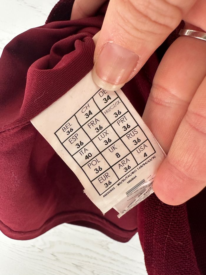 Robe épaisse Bordeaux promod - photo numéro 3