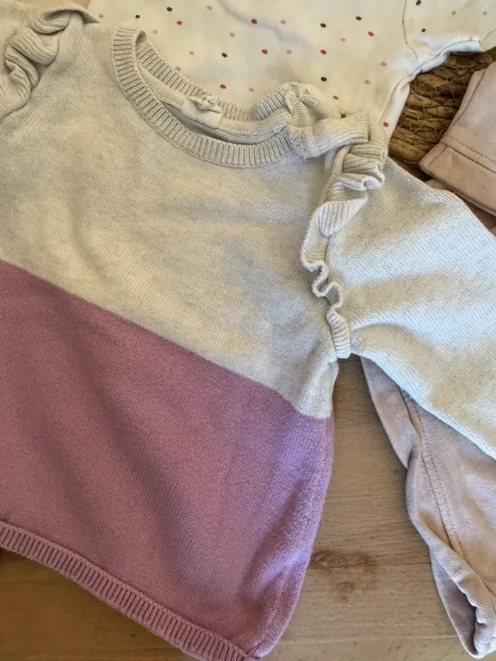 Lot fille 6 pièces - Ton rose/violet - photo numéro 8