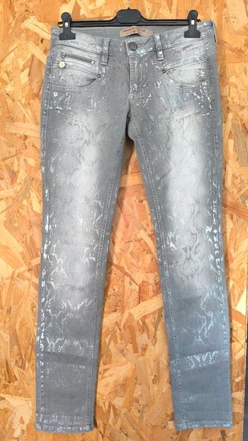 Freeman T.Porter jean femme L/40 gris argenté