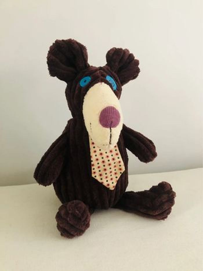 Peluche les deglingos Ours neuve