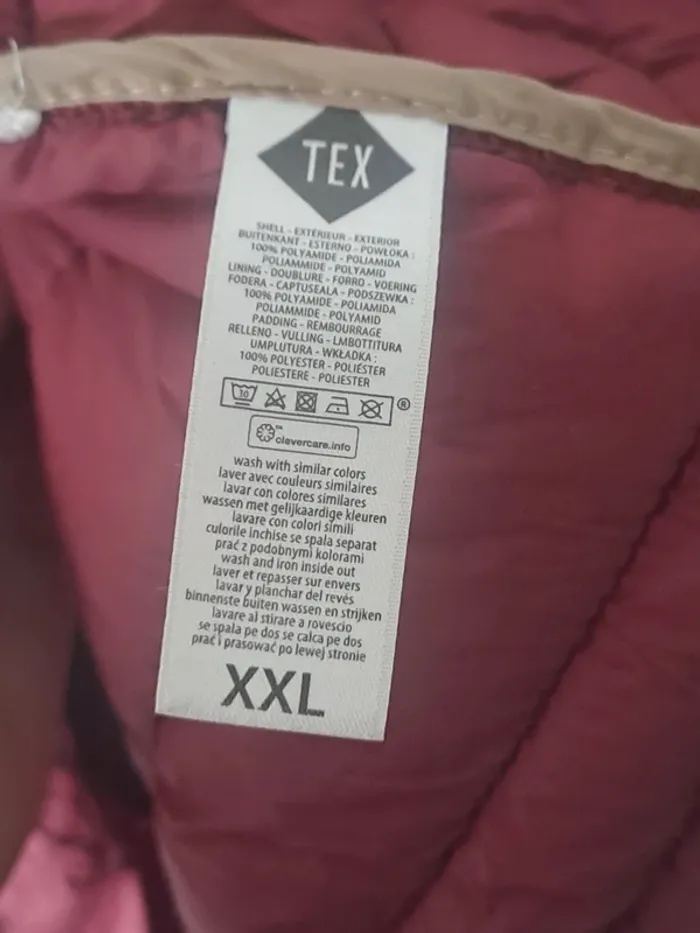 Veste matelassé mi-saison Bordeaux Taille XXL (44) - photo numéro 9