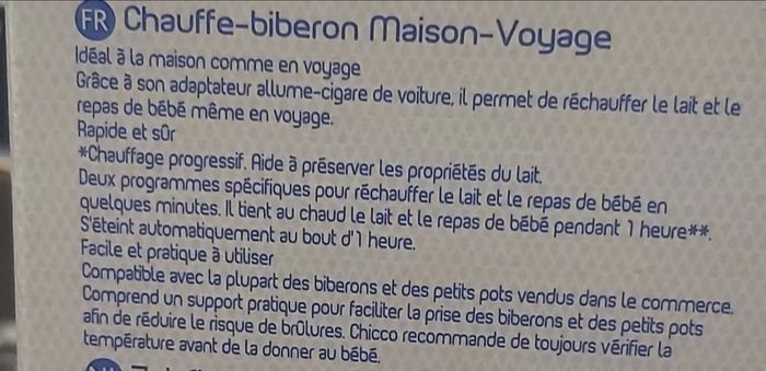 Chauffe-biberon - photo numéro 2