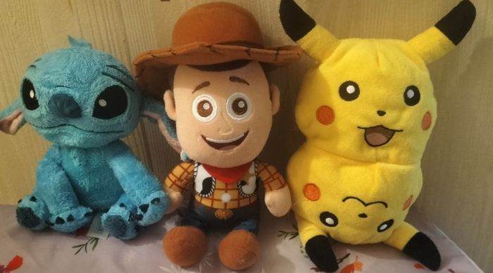 Lot de 3 peluches - photo numéro 2