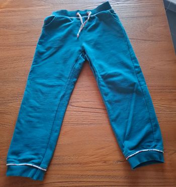 Pantalon jogging fille bleu/vert confortable 👖