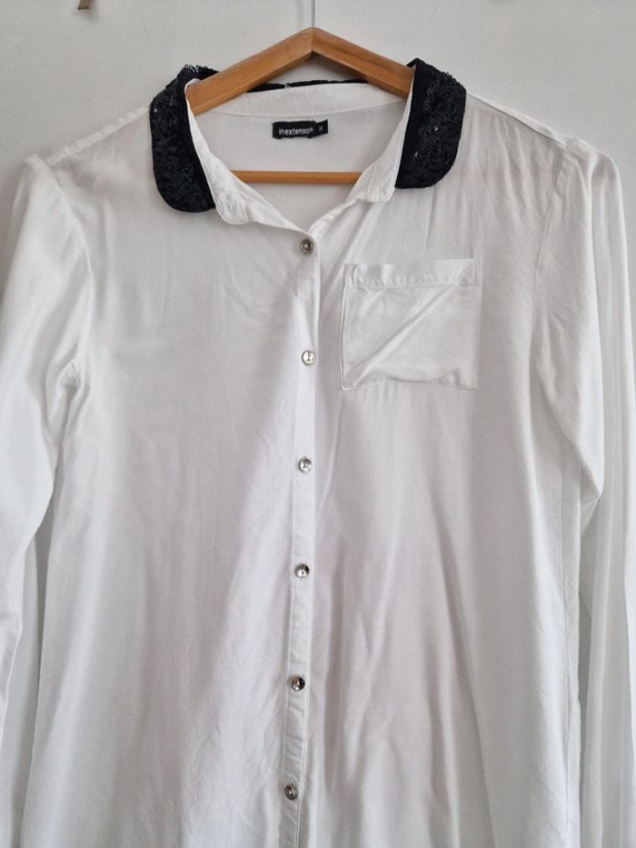 Chemisier fille blanc et strass 14 ans In extenso - photo numéro 2