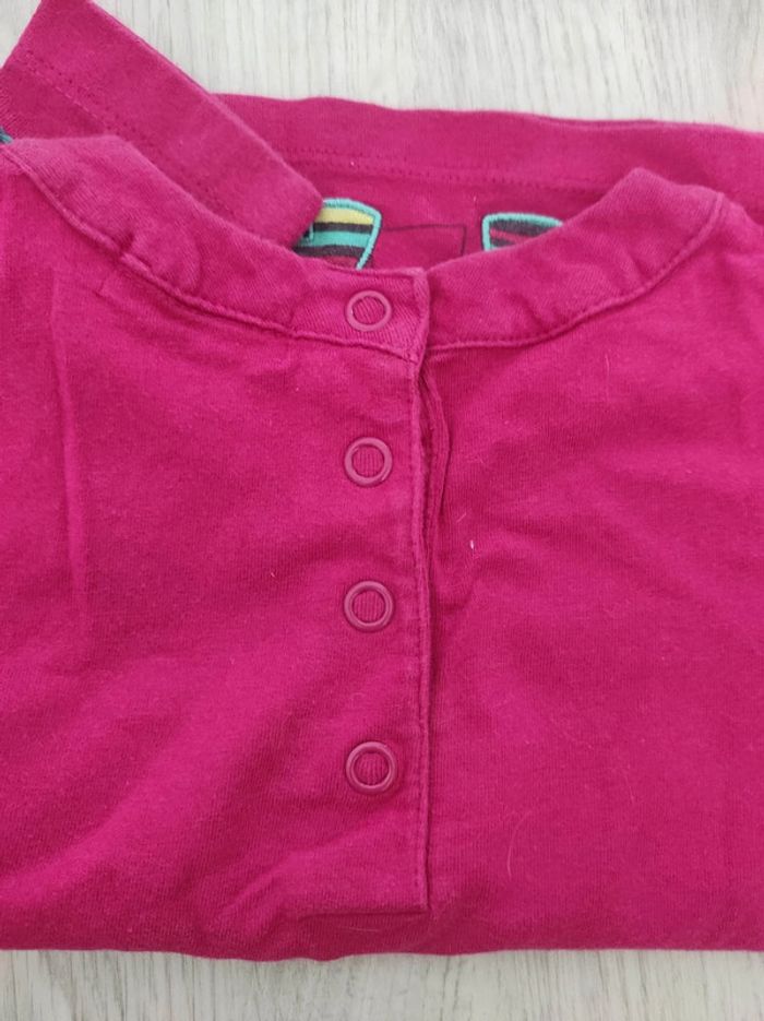 Tee-shirt chat fille 12 mois - photo numéro 4