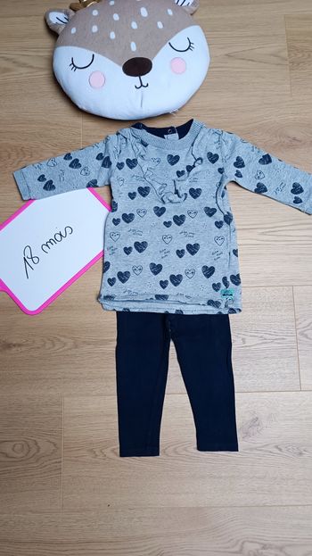 Robe pull et legging 18 mois