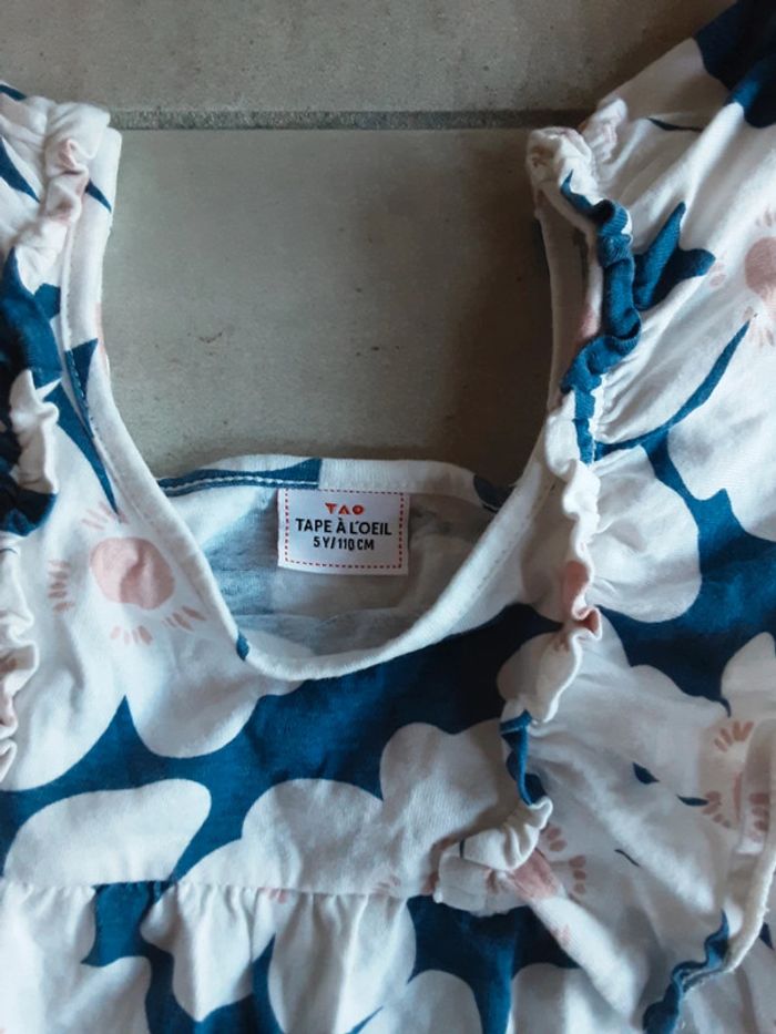 Chemise été fleurs T. 5 ans neuf - photo numéro 3