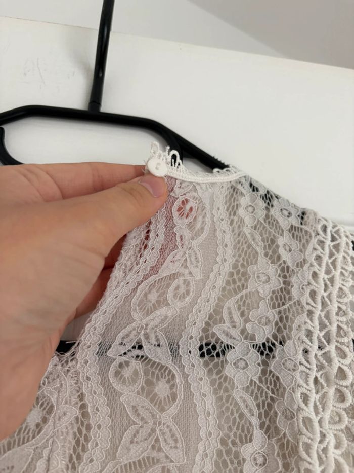 Ensemble été bohème : top dentelle blanc Jennyfer et short bleu kiabi M💙 - photo numéro 9