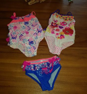 3 maillots de bain fille petit beguin 9 mois