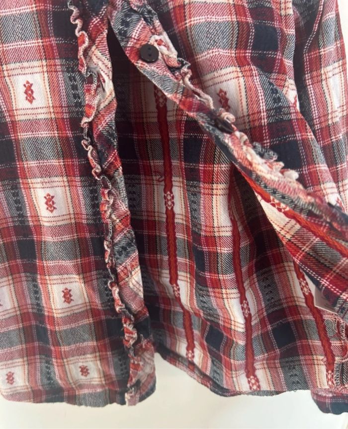 Chemisier / blouse manches longues - 100% coton - 7 ans - TQF Collection - photo numéro 3