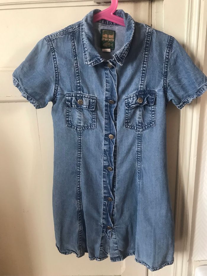 Robe en coton effet jean