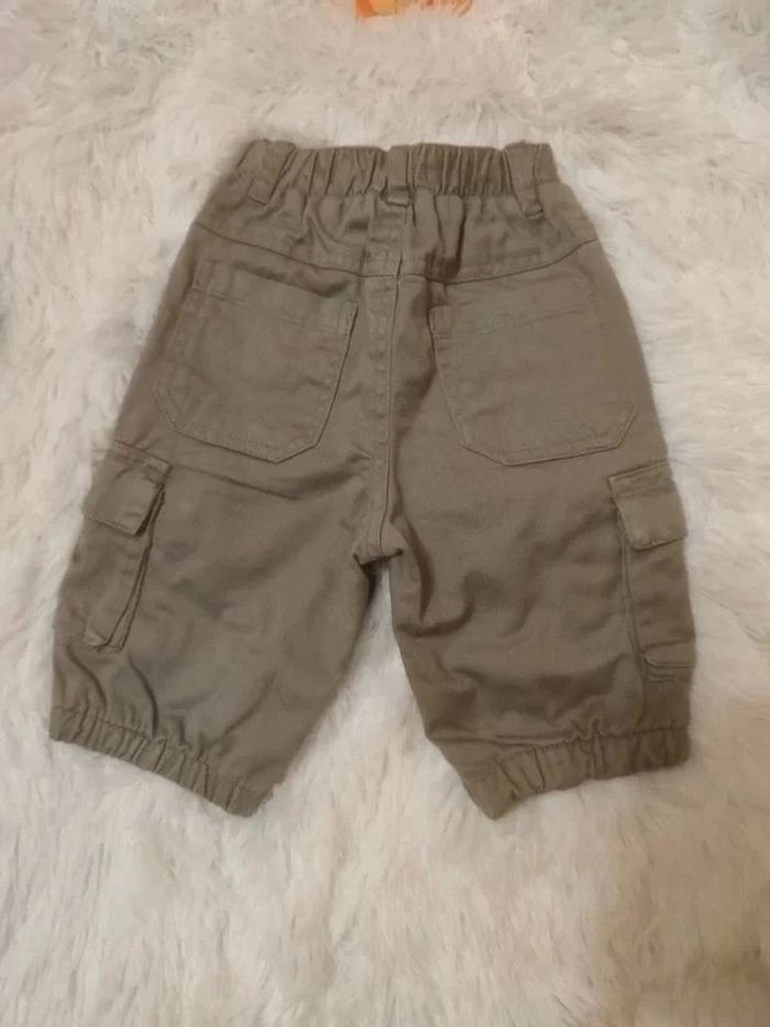 Pantalon Cargo doublé T. 3 mois 💮 100% Coton - photo numéro 7