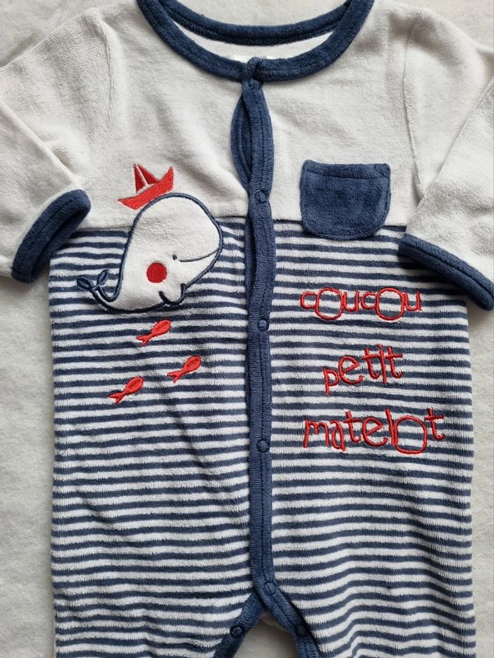 Pyjama garçon 6 mois baleine - photo numéro 2