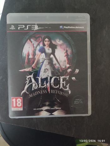 Jeu Alice madness returns ps3