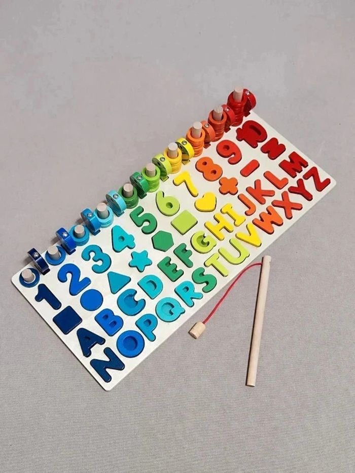 Jeu en bois éducatif pour enfant - photo numéro 2