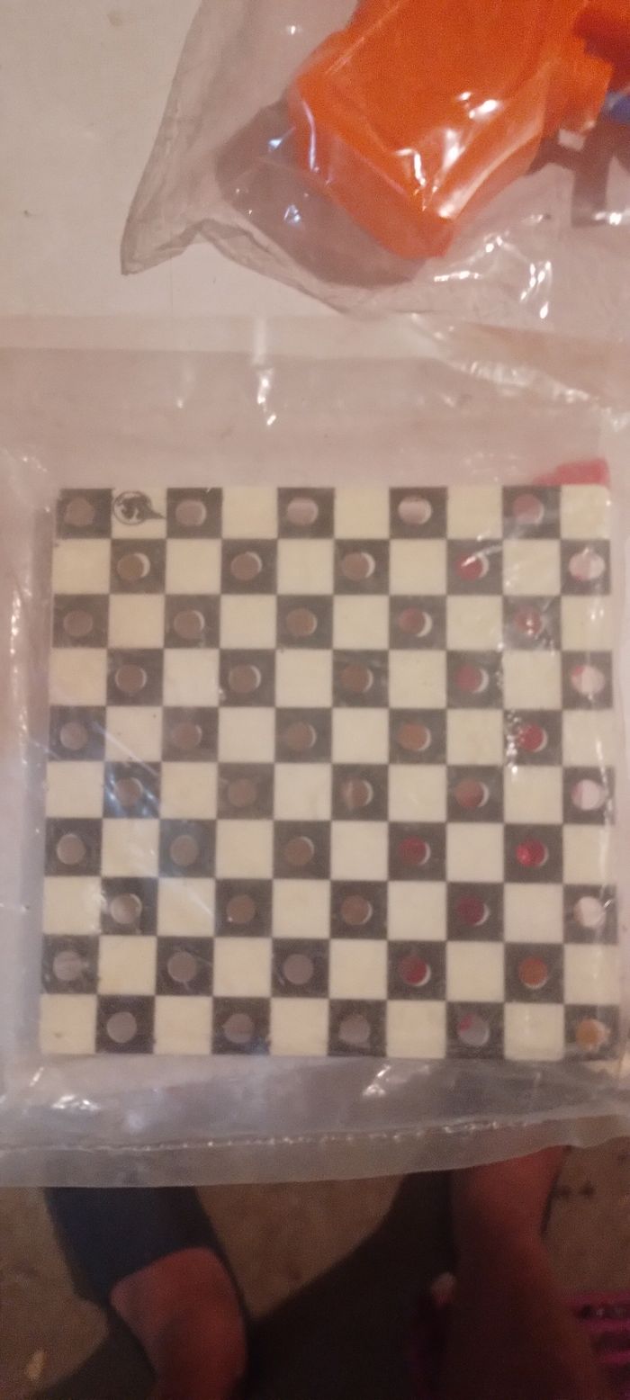 jeux de dame de voyage neuf vintage