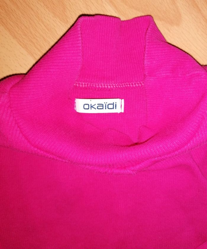 Sous pull rose Okaidi 3 ans