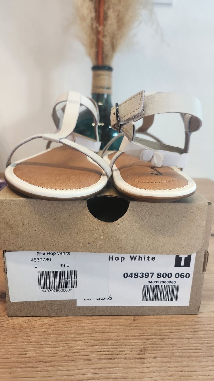 Sandales blanches Clarks – Taille 39,5 - photo numéro 4