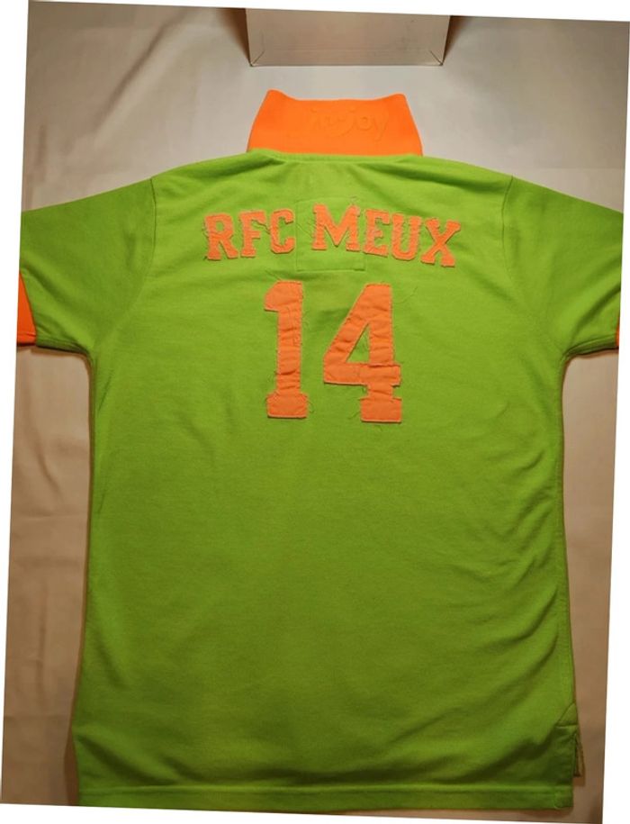 Jn-Joy polo t-shirt jaune fluo et orange très bon état taille S - photo numéro 3