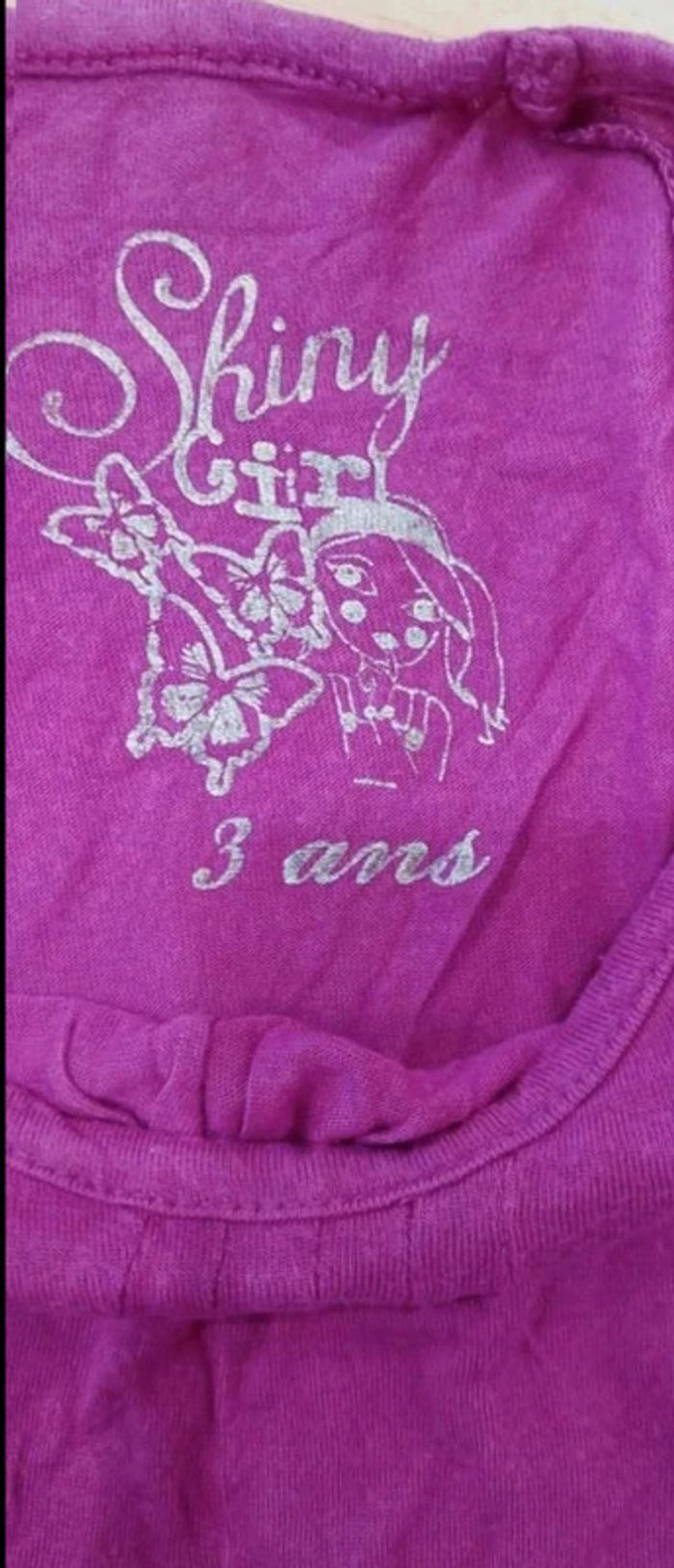 Lot 2 tee-shirts fille 24mois/2ans - photo numéro 4