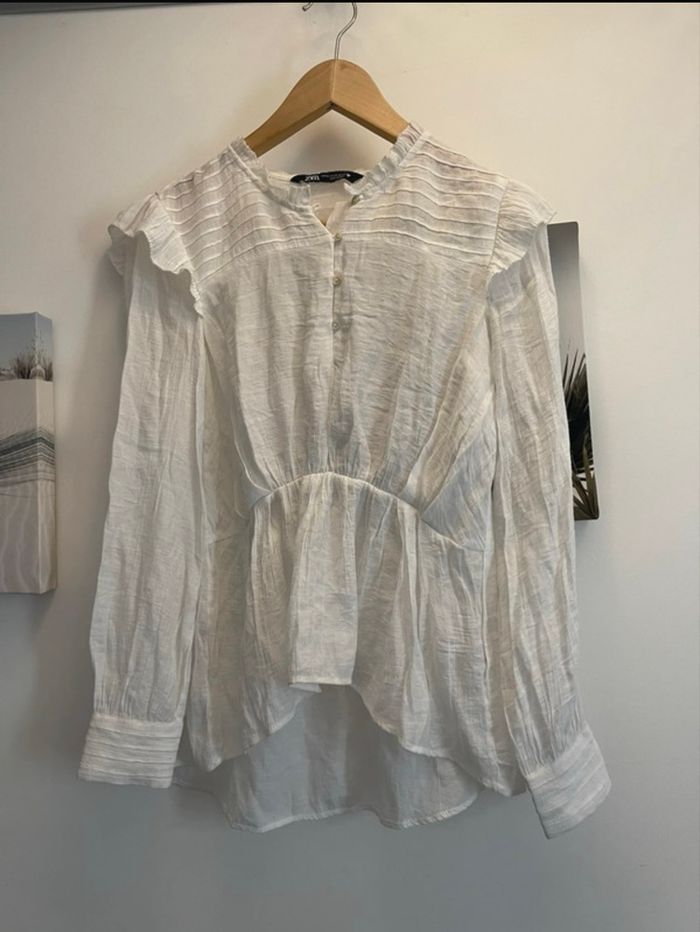 Blouse blanche peu portée