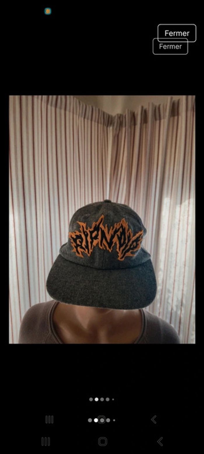 Casquette grise Ripndip réglable en 50% laine - photo numéro 2