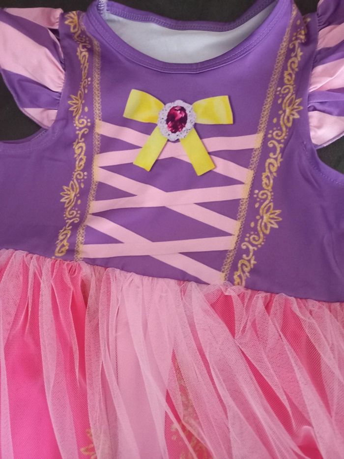 Robe déguisement raiponce princesse 4 ans - photo numéro 2