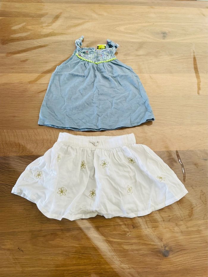 Ensemble fille tape à l’œil 12 mois