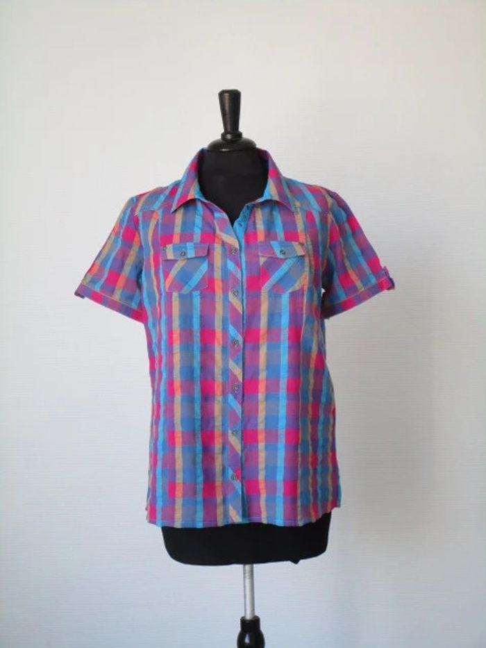 Chemise à carreaux esprit madras Jac Jac 38 NEUVE