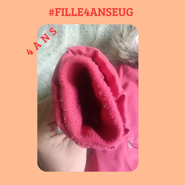Manteau fille hiver parka 4 ans ou 102 cm - Vertbaudet - photo numéro 8