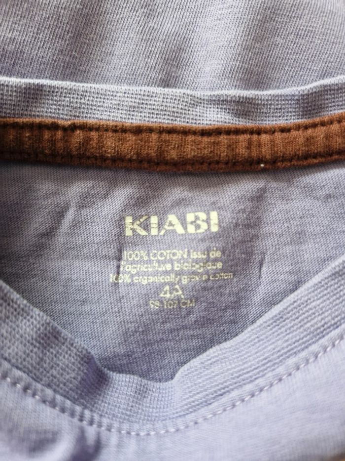 T-shirt manches longues enfant garçon 4 ans Kiabi Coton - photo numéro 3