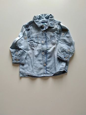 chemise en jean okaidi garcon 9 mois