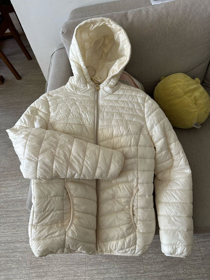 Doudoune couleur crème ados taille L