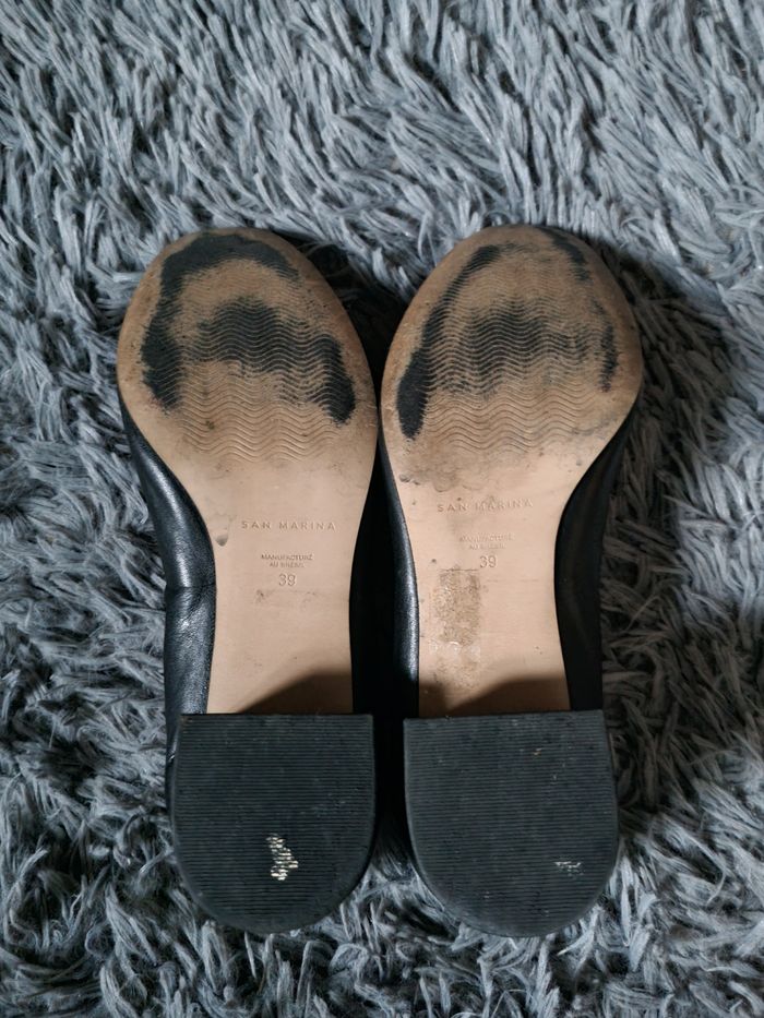 Escarpins cuir noir à talons 39 - photo numéro 7