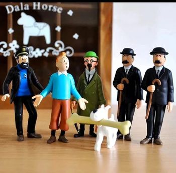 Lot de 6 Figurines Tintin