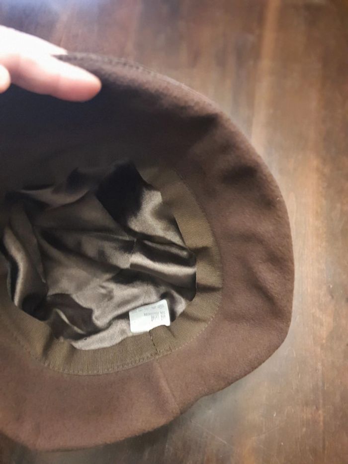 Chapeau marron laine/coton taille M - photo numéro 9